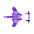 Epic_Sky_Talon_w_Hardpoint_Slots.stl 1/4" Scale VTOL Tank Carrier for Human Armies