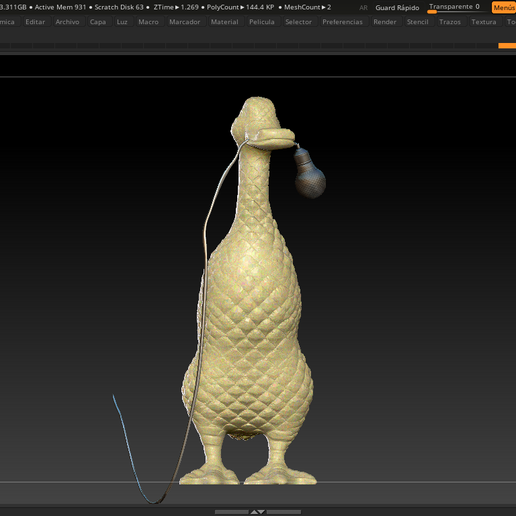 duck lamp - 3D model önizlemesi
