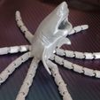 SharktopusSquare.jpg Sharktopus Free Flexi Print in Place with Articulating Legs Shark Octopus Hybrid Animal Toy