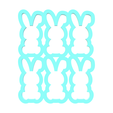 Bunny-4.png Cute Easter Bunny Cookie Cutter | Multi Cutter | STL File