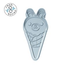 Kawaii_Ice_Cream_05.jpg Зайка - Мороженое Kawaii (№5) - Высечка для печенья - Помадка - Полимерная глина