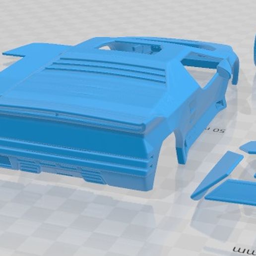 Vector-W8-1992-Cristales-Separados-5.jpg 3D file Vector W8 1992 Printable Car・3D printing design to download, hora80