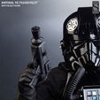 HsipesHow Ci Sideshow exclusive Star Wars Tie Pilot style replacement blaster pistol for 1:12 1:6 figures and 1:1 cosplay