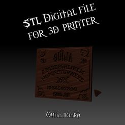 (UA BOARO Archivo STL Tablero de ouija para casa de brujas / casa de muñecas / miniaturas・Design para impresora 3D para descargar, Arida
