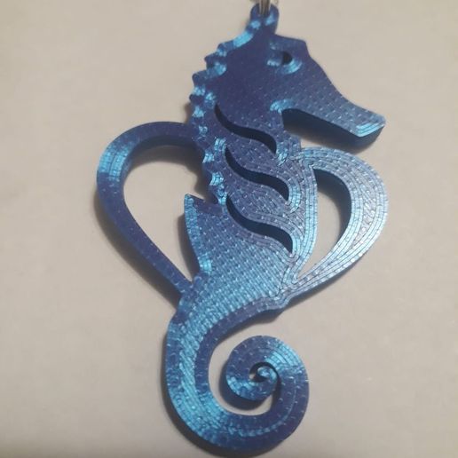 Seahorse Earring 3D model
