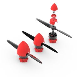 spinnerv4_0000_spinnerv4_all_options_exploded.jpg STL file Craycle Propeller Spinner Pack V4 STL Files・Template to download and 3D print