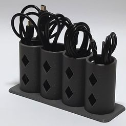 PicA.jpg Free STL file Cable Holder・3D printing idea to download