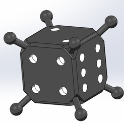 Writable Blank Dice by Dayrusher, Download free STL model