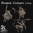 Demonic Centaurs Cover.png Demonic Centaurs Tabletop Miniatures Pack