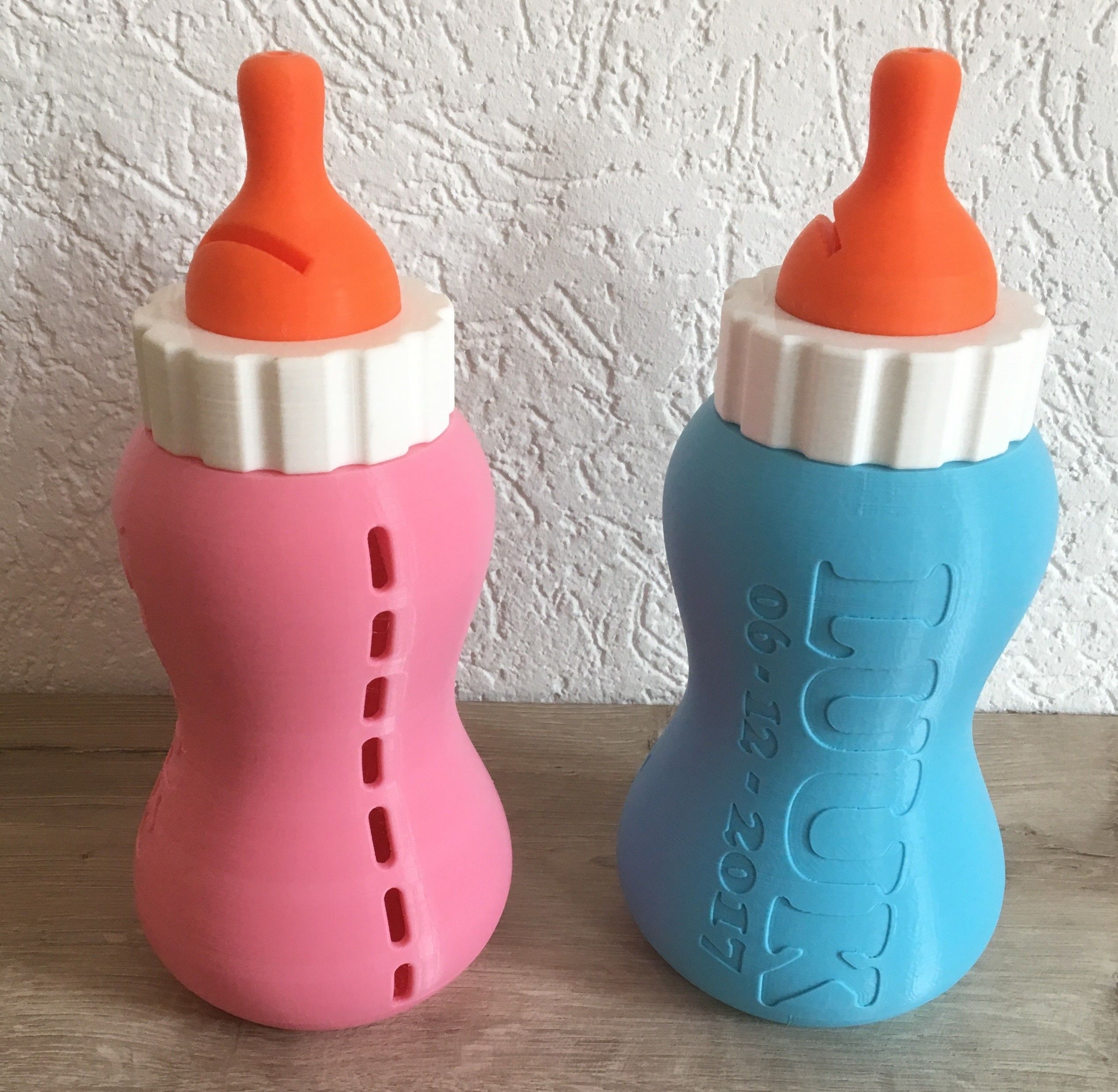 Baby Bottle 3.jpg Free STL file Baby Bottle Piggy Bank V2・3D print design to download, Bishop