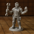 Professor-Gearwright-1.png Professor Gearwright – Steampunk Engineer Miniature with Wrench, 28mm RPG Character 1/70 Scale
