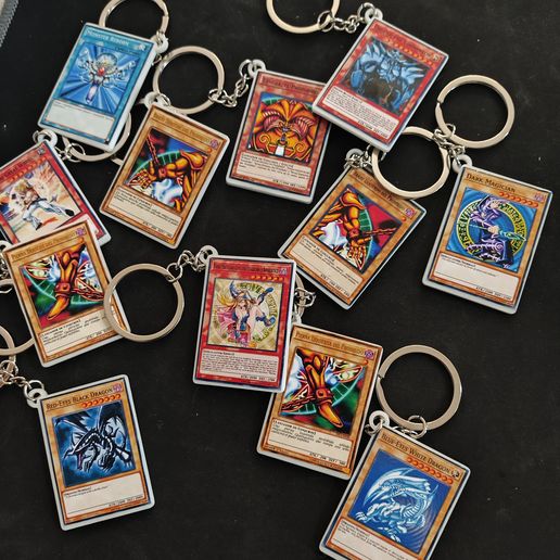 yugioh cards keychains (yugioh cards schlsselanhnger) 3D Datei fr  3D-DruckCults