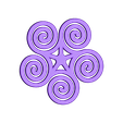 Spiral_earing_pendant.STL Spiral Earring Pendant
