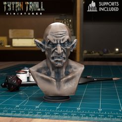 Orc-Bust-4.jpg Orc Bust 04 [Pre-Supported]