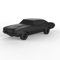 Chevrolet-Chevelle-SS-454-LS5-Convertible-1971.jpg 3D file Chevrolet Chevelle SS 454 LS5 Convertible 1971 (PRE-SUPPORTED)・3D printing model to download