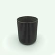 02.jpg Archivo STL Cubo de basura con tapa abatible・Modelo para descargar y imprimir en 3D