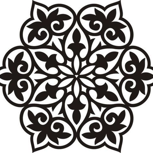 Fabric Stamp 6sd Flower 3D model