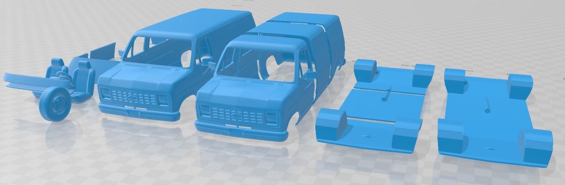 Ford-E-Series-Econoline-Cargo-Van-1986-Cristales-Separados-1.jpg 3D-Datei Ford E-Serie Econoline Cargo 1986 Druckfähiger Van・3D-Drucker-Vorlage zum herunterladen, hora80