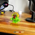 5.jpg FLEXI DESKTOP FIDGET HEADPHONES MONKEY MINIATURE TOY (PRINT IN PLACE).