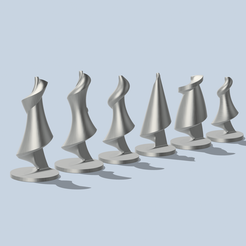 IMG_3939.png Modern Spiral Set of Chess Pieces