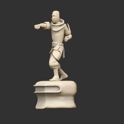 GuildStatue04.jpg Free STL file Guild Hero Statues x6・3D printable model to download, CharlieVet