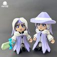 4.jpg Luna The Little Mage Set | Cute Wizard Magician | Flexi | Print In Place