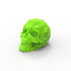 untitled.271.jpg Free STL file Skull with designs・3D print model to download