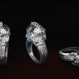punk_render.jpg Файл STL Punk rings・3D модель для печати скачать