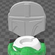 Dock-Station-APPLE_WATCH-Mandalorian-e-Grogu.jpg Suporte Dock Station Apple Watch Mandalorian e Bebê Yoda