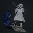 wip11.jpg Fichier 3D kimetsu no yaiba - tueur de démons - tomioka giyuu 3d print statue・Modèle à imprimer en 3D à télécharger, pako000
