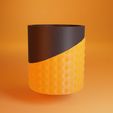 Cover.jpg Free STL file Geometric Penholder・3D printer design to download