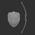 Captura-de-pantalla-2023-07-24-022830.png ZELDA TEARS OF THE KINGDOM OLD ANTIQUE SHIELD AND BOW