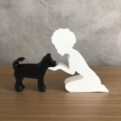 WhatsApp-Image-2022-12-21-at-18.37.51.jpeg GIRL AND her DOG(afro hair) FOR 3D PRINTER OR LASER CUT