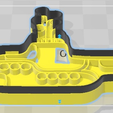 Submarine Yellow.png Cookie Cutter - Yellow Submarine