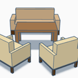 DollHouse50s3.png Complete 50s style dollhouse living room set
