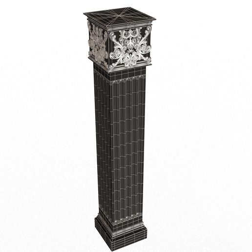 Wireframe-Low-Column-Capital-0902-2.jpg Column Capital 0902