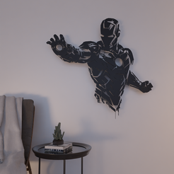 wall-art-10.png Iron Man 2d wall art Marvel wall decoration