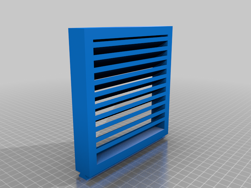 Download Free Stl File Window Ventilation Louvre • 3d Print Template ・ Cults 3032