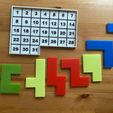 image1.jpg Free 3D file Brain game - Calendar puzzle・3D printer model to download