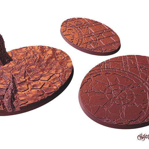🕍 Chaos Runes bases・ STL File for 3D printing・Cults