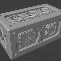 crate-2.png Archivo STL 3x contenedor grande scifi, industrial, 2x1x1・Diseño para descargar y imprimir en 3D