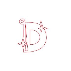 🗝️ Keychain - Letter D・ STL File for 3D printing・Cults