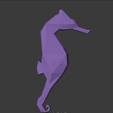 1.png Seahorse low poly