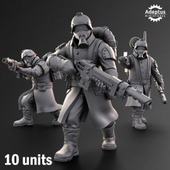 1.jpg 3D file Squad. 114th Squad. Imperial Guard・3D printer design to download