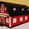 HO Scale Big Red Barn