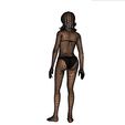 9.jpg Woman in bikini Rigged game character Low-poly model 3D model