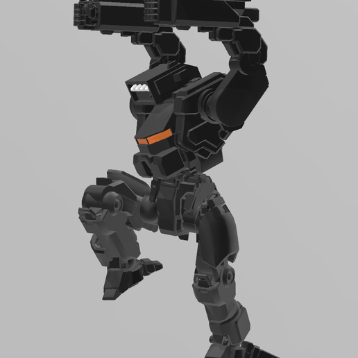 American Mecha Dancer new poses 3D model