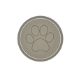 top-view-paw.png 101 Dalmatian Cookie Cutter - PAW - Perfect for Disney Themed Parties and Dog Lovers! - MJDESIGN3D