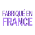 fab en france lettres noir.STL logo made in France, Made In France logo