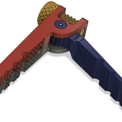 Vice grip with worm screw - 3D model önizlemesi
